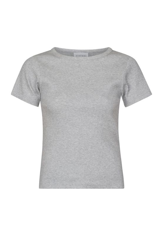 Shirt Eike - lichtgrijs mel.