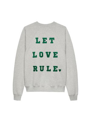 Graphic sweater - grijs