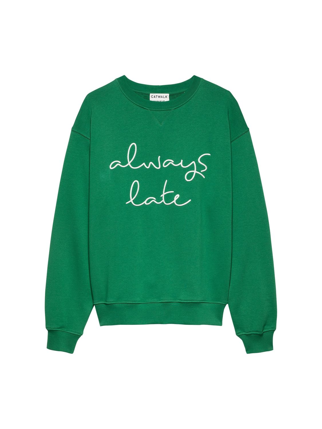 Sweater always late - groen