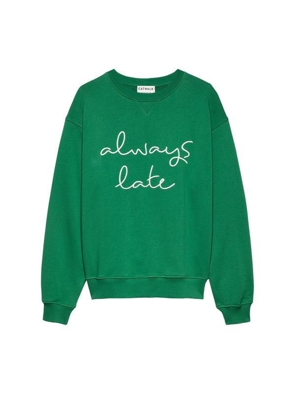 Sweater always late - groen
