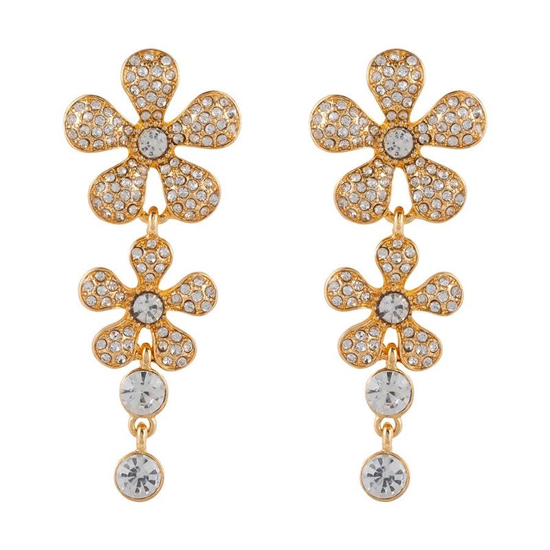 Diamante Blossom Oorbellen