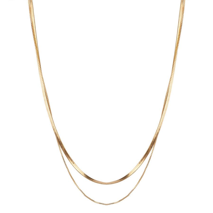 Layered Snake Chain Necklace