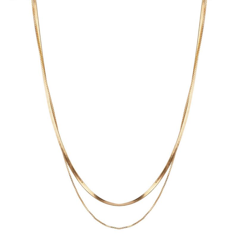Layered Snake Chain Necklace