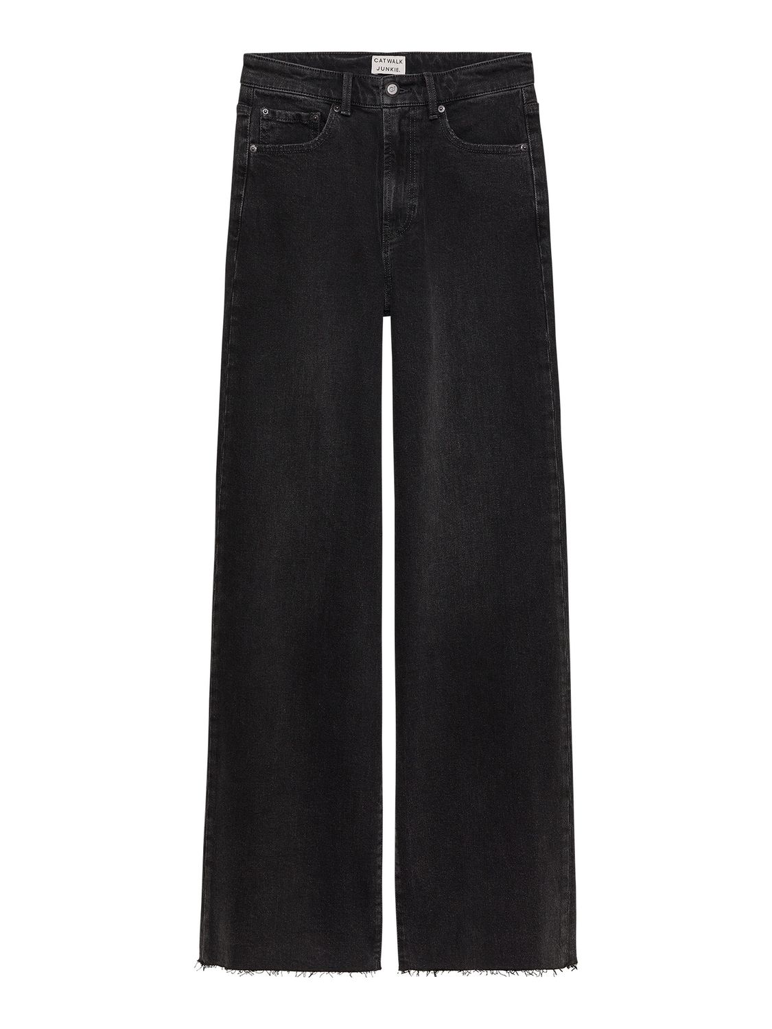 Loose fit jeans - washed black