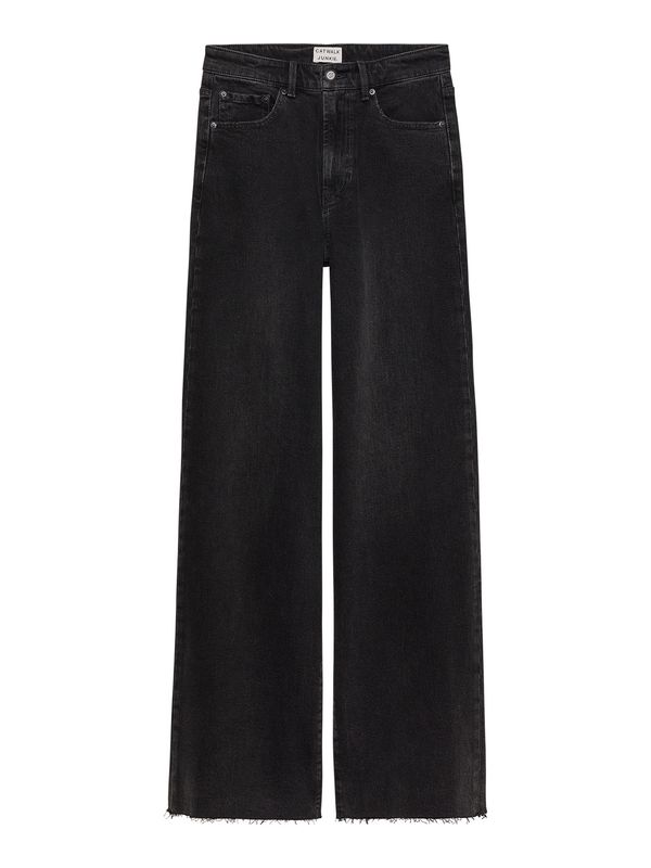 Loose fit jeans - washed black