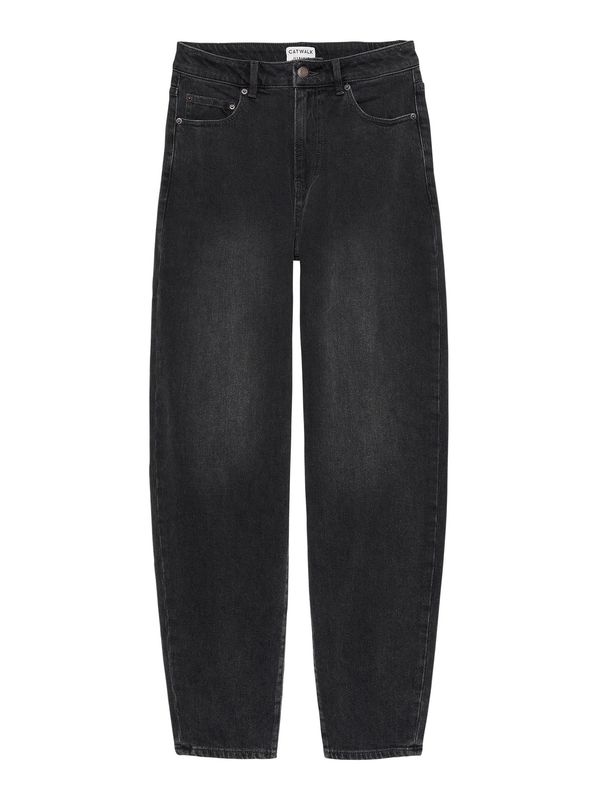 Barrel fit jeans - washed black