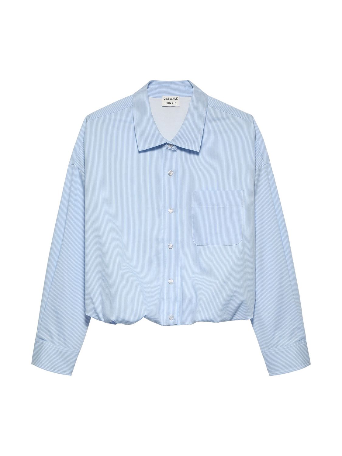 Tuck in blouse - chambray blue