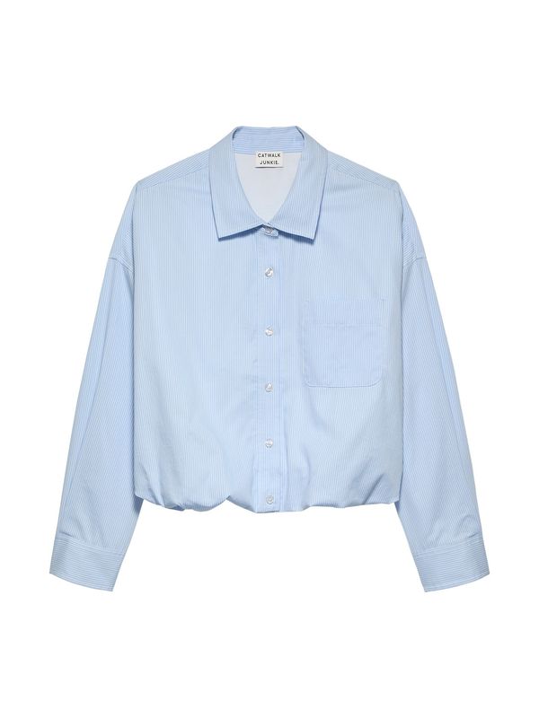 Tuck in blouse - chambray blue