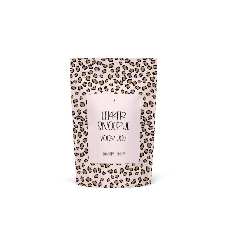 Mini Snoepzak Pink Leopard