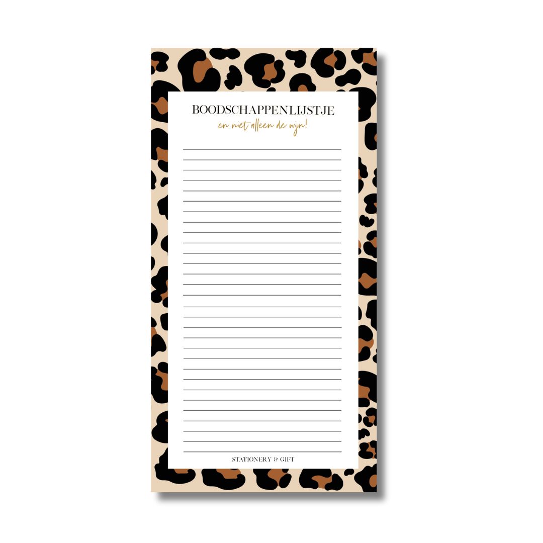 Boodschappenlijstjes Leopard