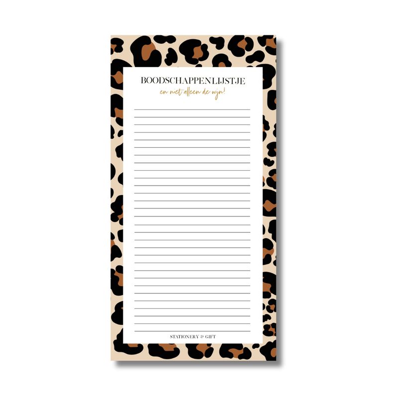 Boodschappenlijstjes Leopard