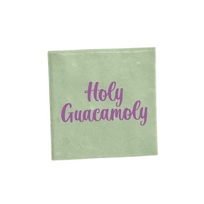 Tegeltje - Holy Guacamoly - lichtgroen