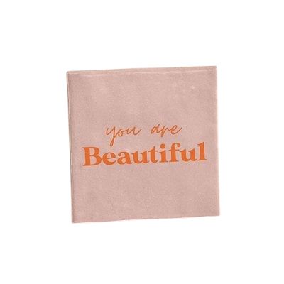 Tegeltje - You are beautiful - Roze