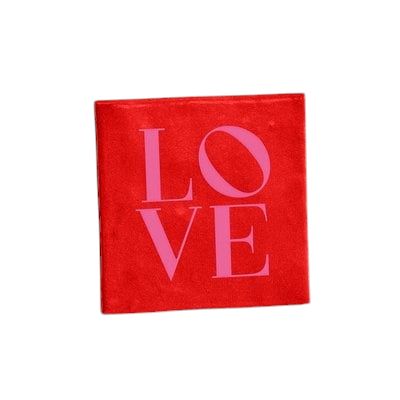 Tegeltje - LOVE - rood
