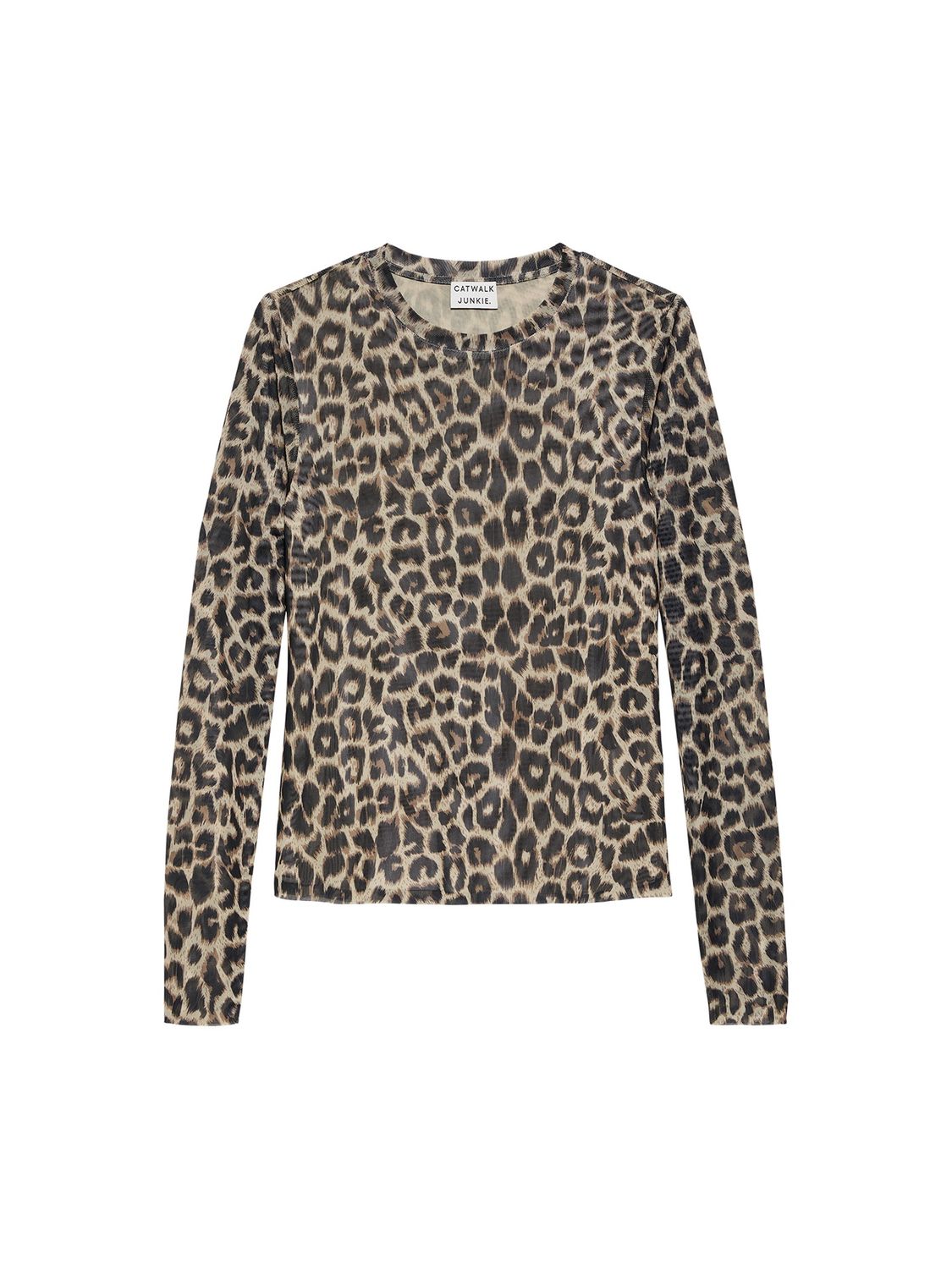 Long sleeve mesh - leopard