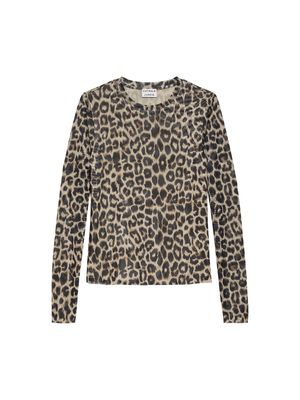Long sleeve mesh - leopard