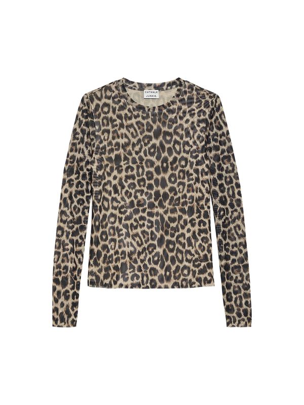 Long sleeve mesh - leopard