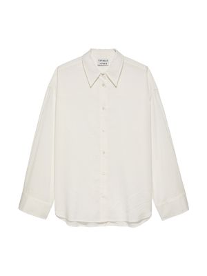 Double placket blouse - off white