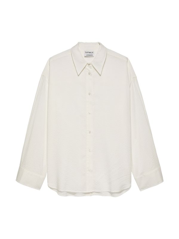 Double placket blouse - off white
