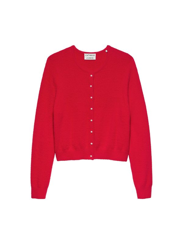 Soft knit cardigan - Red