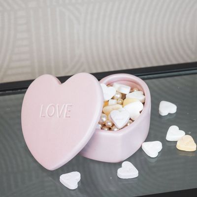 Decopot &#39;LOVE&#39; - lichtroze