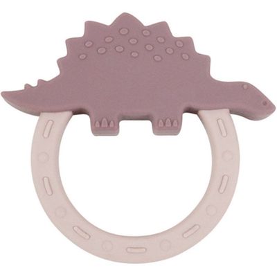 Bijtring Dino - oud roze
