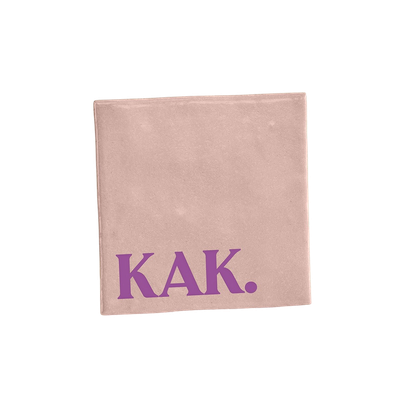 Tegeltje - KAK. - roze