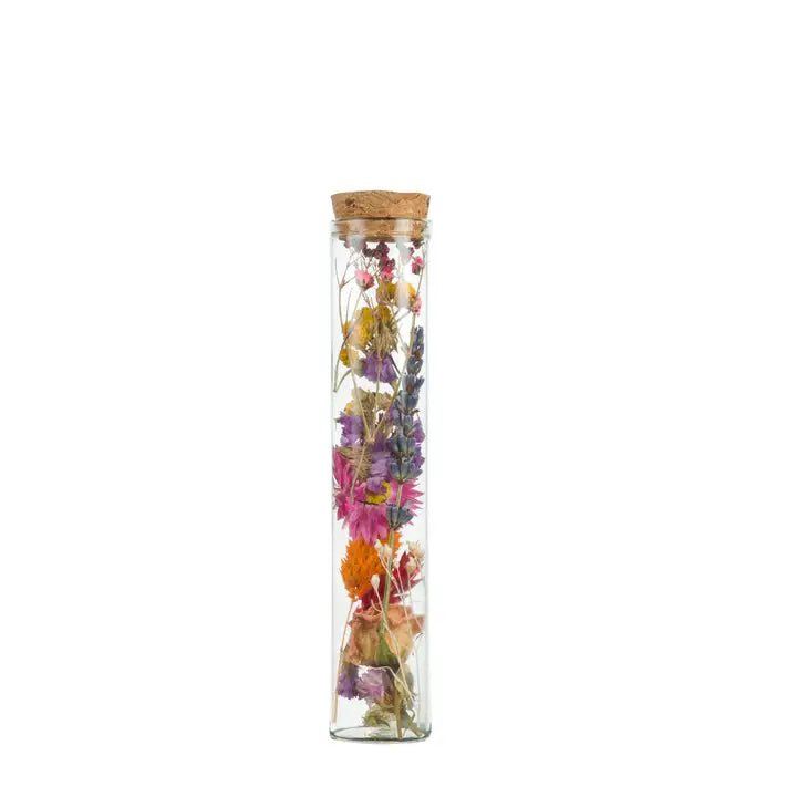 Droogbloemen - wensfles - multi