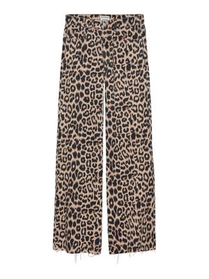 Loose fit jeans - leopard