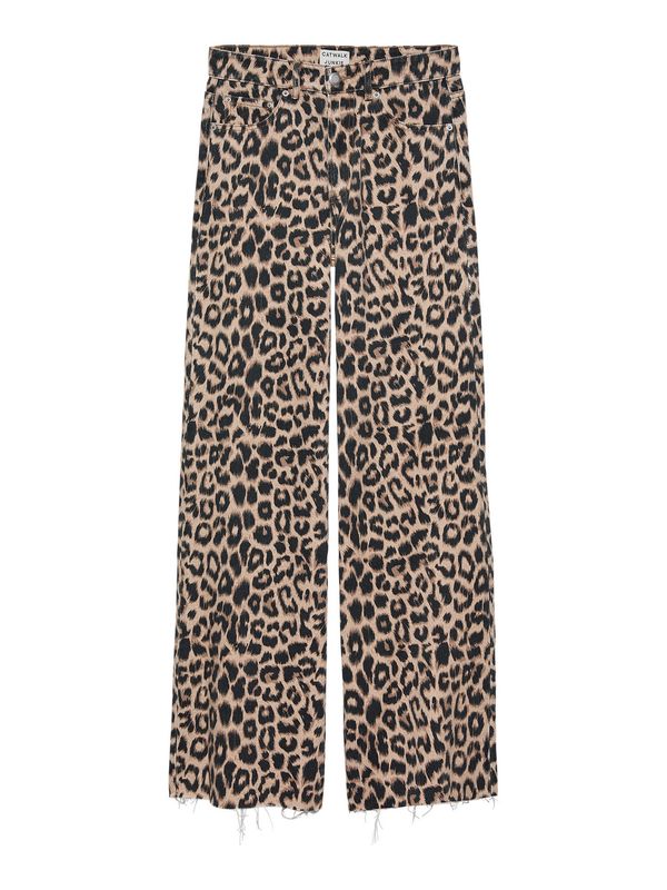 Loose fit jeans - leopard