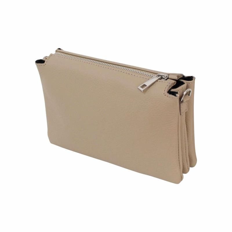Tas Tripple one – taupe (zilver)
