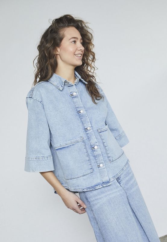 Denim jacket Olea - lichtblauw