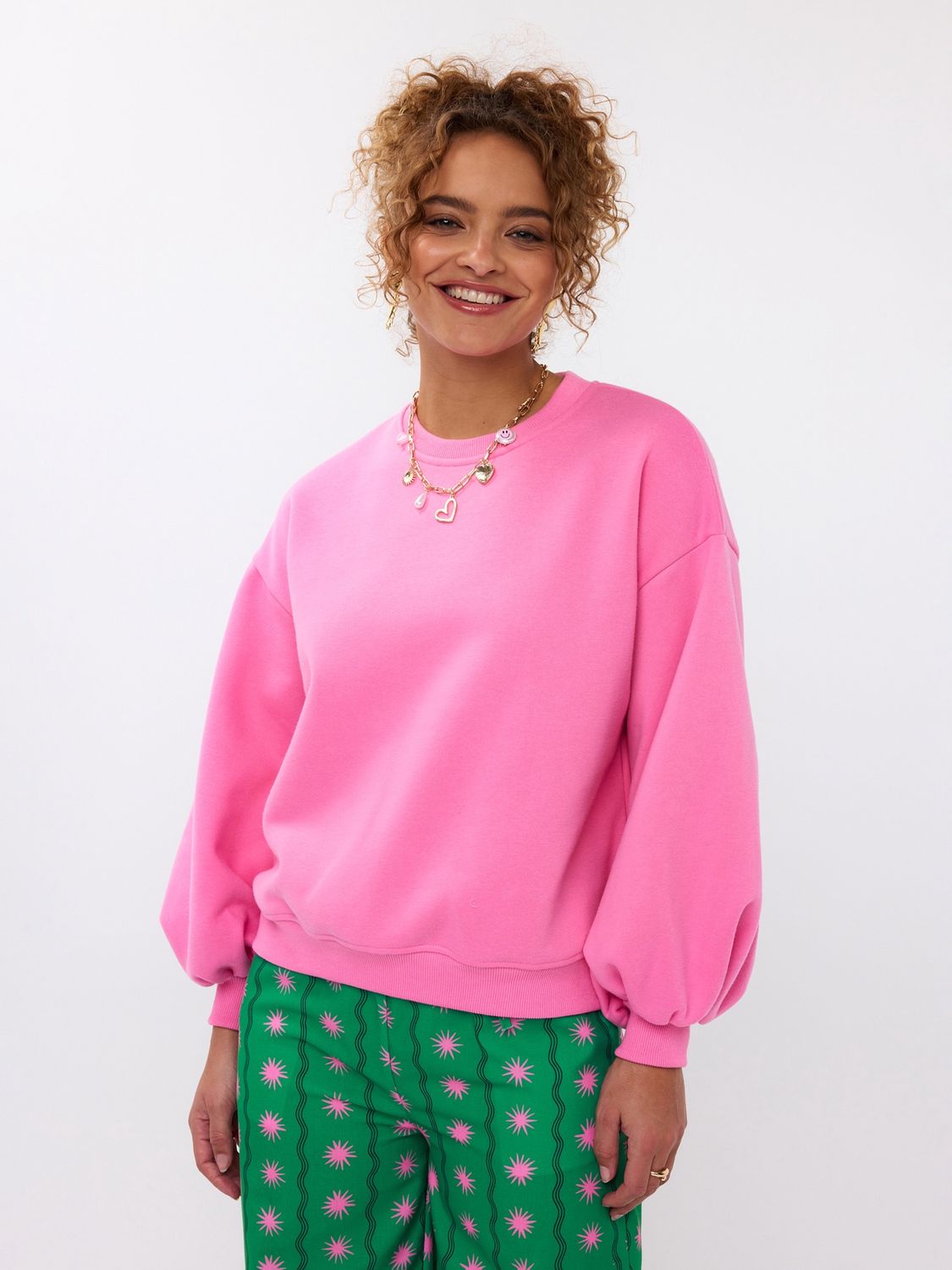 Sweater Floral - pink