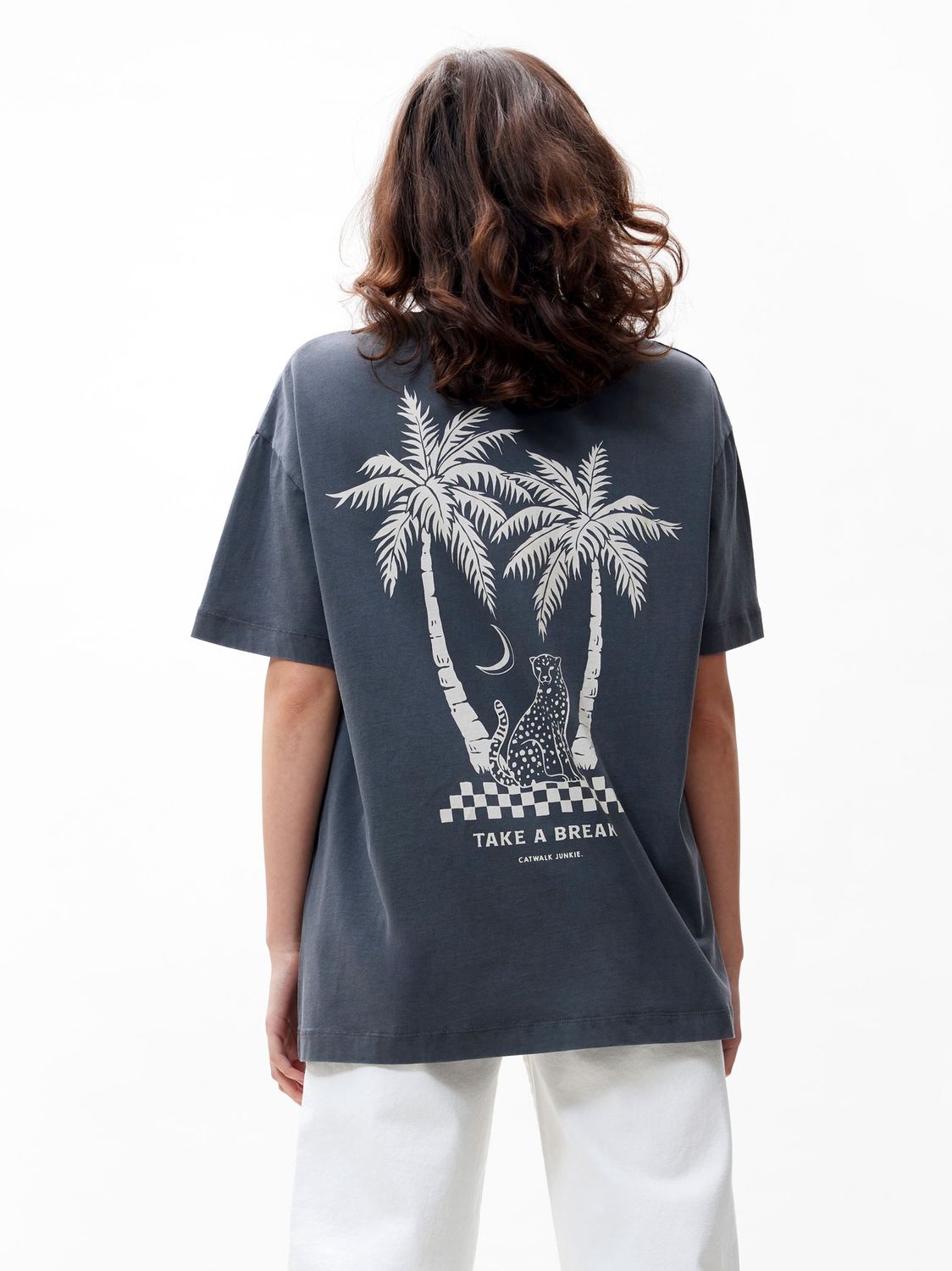 Graphic t-shirt - dark grey (220)