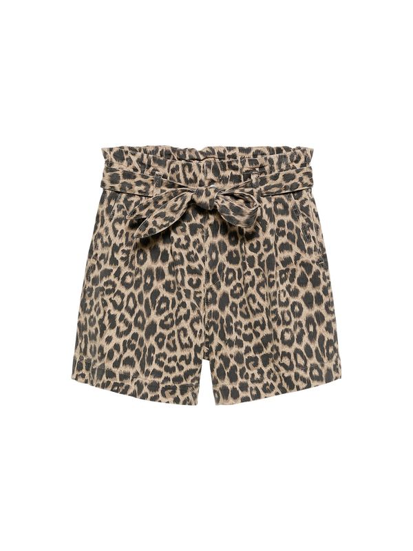 Denim short - leopard