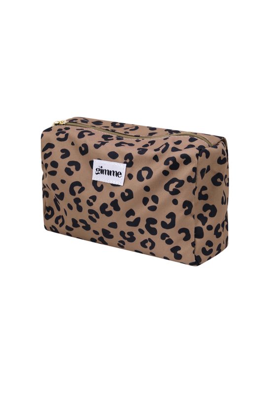 Toilettas panterprint - bruin