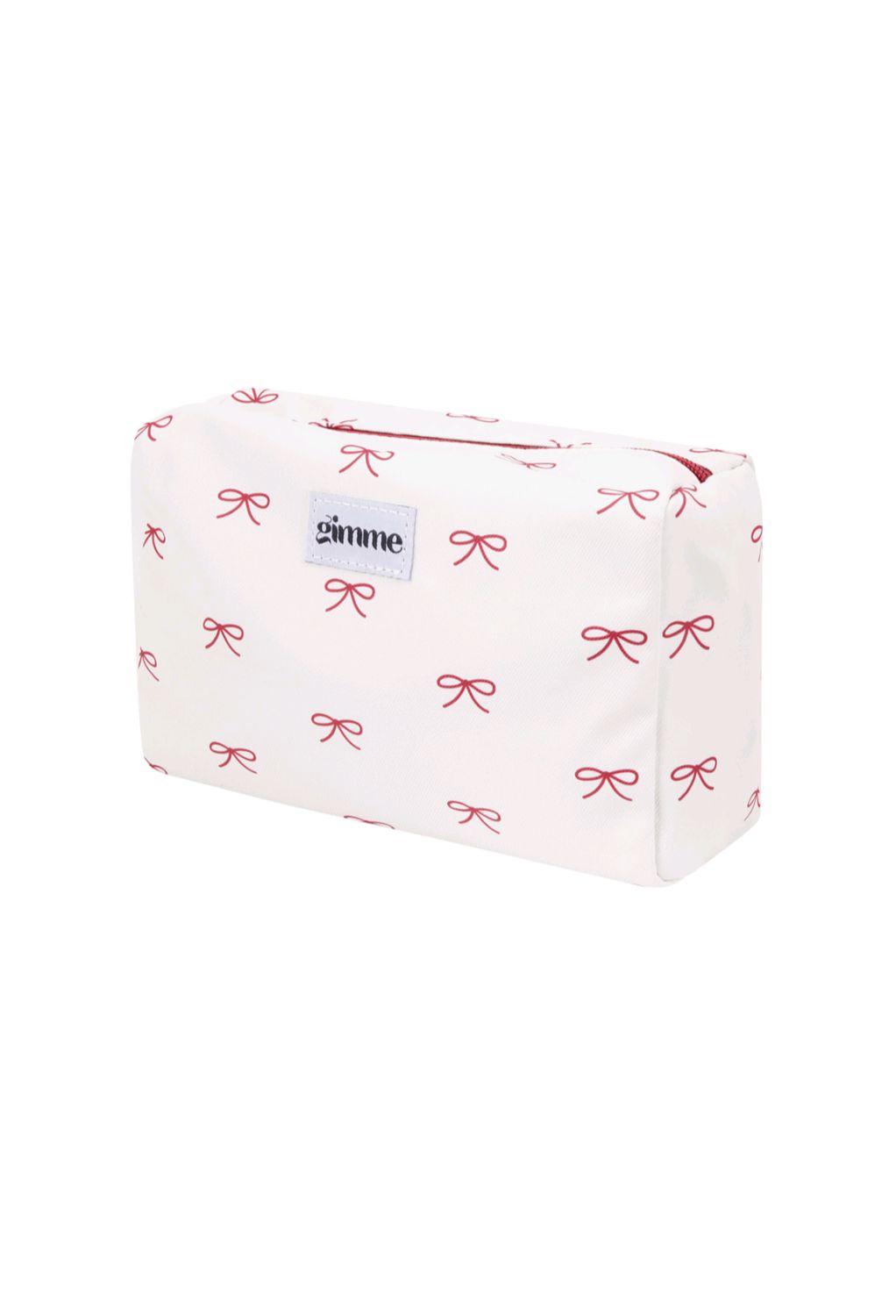 Toilettas strikjes - wit