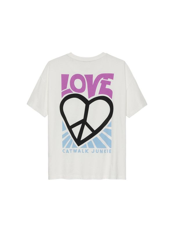 Graphic t-shirt &#39;Love&#39;- white