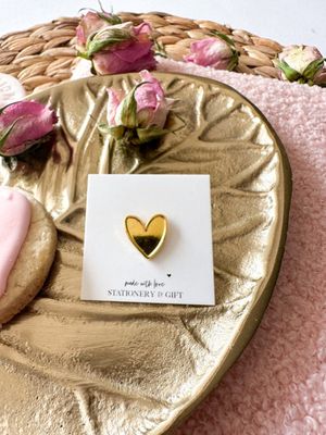 Pin / Broche - Mini hartje van goud