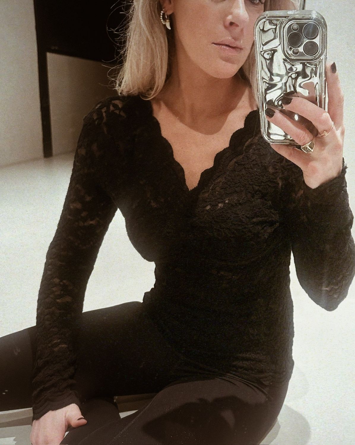 Lace top Day - black