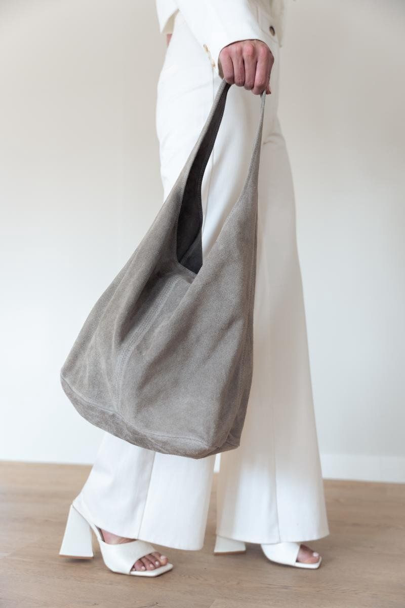 Tas Baggy bag – khaki grijs