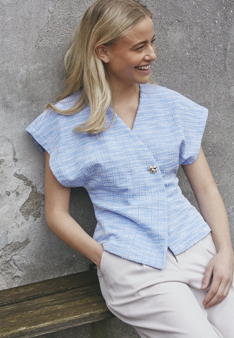 Top Evela - light blue