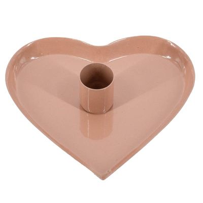 Kaarsenstandaard hart - roze