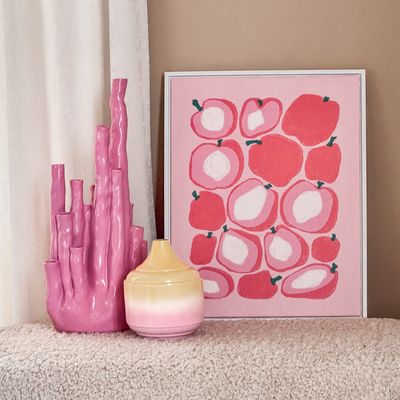 Poster in frame fruits - roze/rood