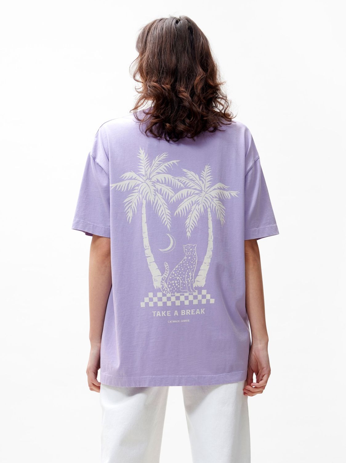 Graphic t-shirt - purple sky