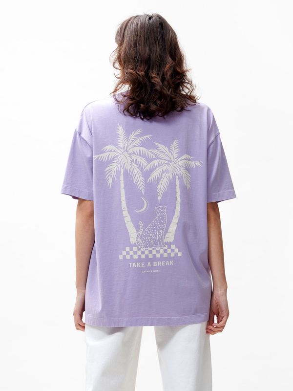 Graphic t-shirt - purple sky