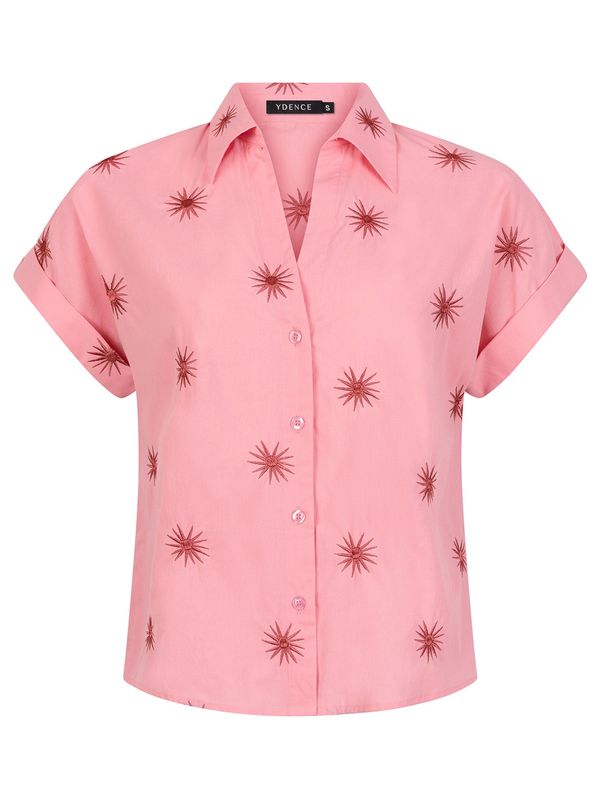 Blouse Sunny - coral pink/stone red