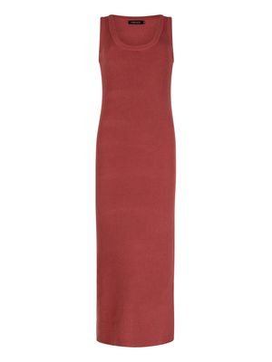 Knitted dress Ariel - brick red