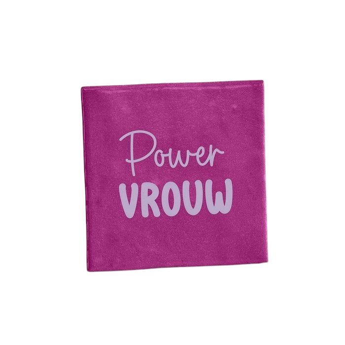 Tegeltje - Powervrouw - paars