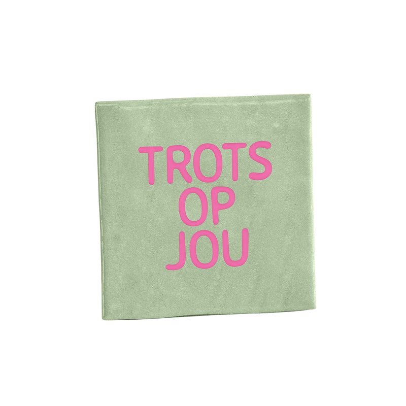 Tegeltje - Trots op jou - mint